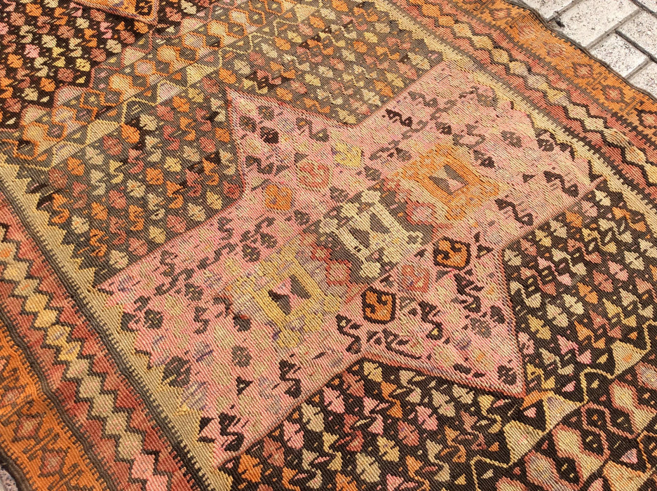 Turkish Kilim Rug 127cm x 337cm Vintage Textile Art