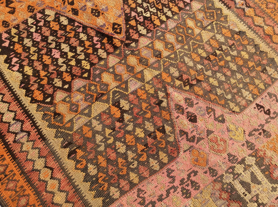 Turkish Kilim Rug 127cm x 337cm Vintage Textile Art