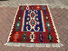 Turkish Kilim Rug 137 cm x 96 cm Handwoven Vintage