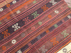 Turkish Kilim Rug 140x229 cm Handwoven Vintage Stripes