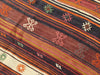 Turkish Kilim Rug 140x229 cm Handwoven Vintage Stripes