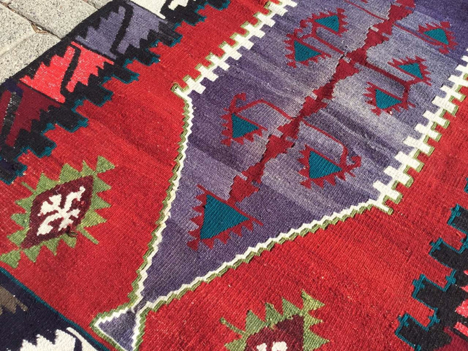 Turkish Kilim Rug 145cm x 86cm Handwoven Vintage Design