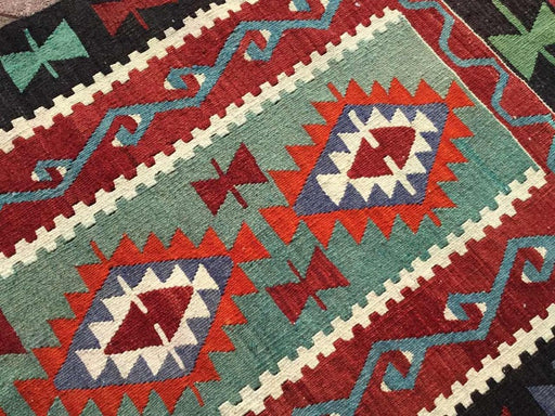 Turkkilainen Kilim-matto 145cm x 89cm Vintage käsinkudottu design