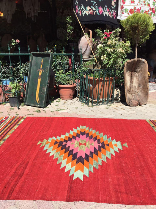 Turkish Kilim Rug 157cm x 259cm Vintage Design