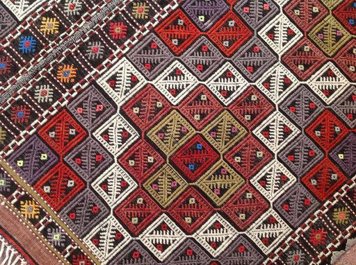 Turkkilainen Kilim-matto 261cm x 165cm Käsintehty villapuuvilla