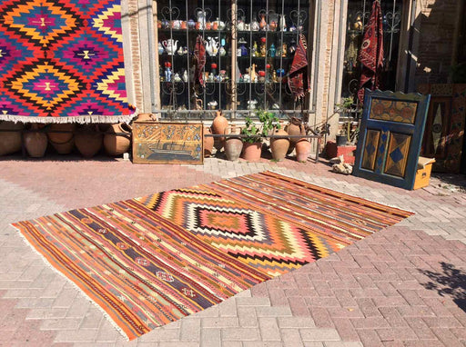 Turkish Kilim Rug Azra 198cm x 305cm Vintage Design
