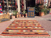 Turkish Kilim Rug Daisy 185cm x 241cm Handcrafted Vintage