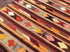 Turkish Kilim Rug Daisy 185cm x 241cm Handcrafted Vintage