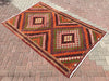 Turkish Kilim Rug Handmade 145cm x 236cm Vintage Design