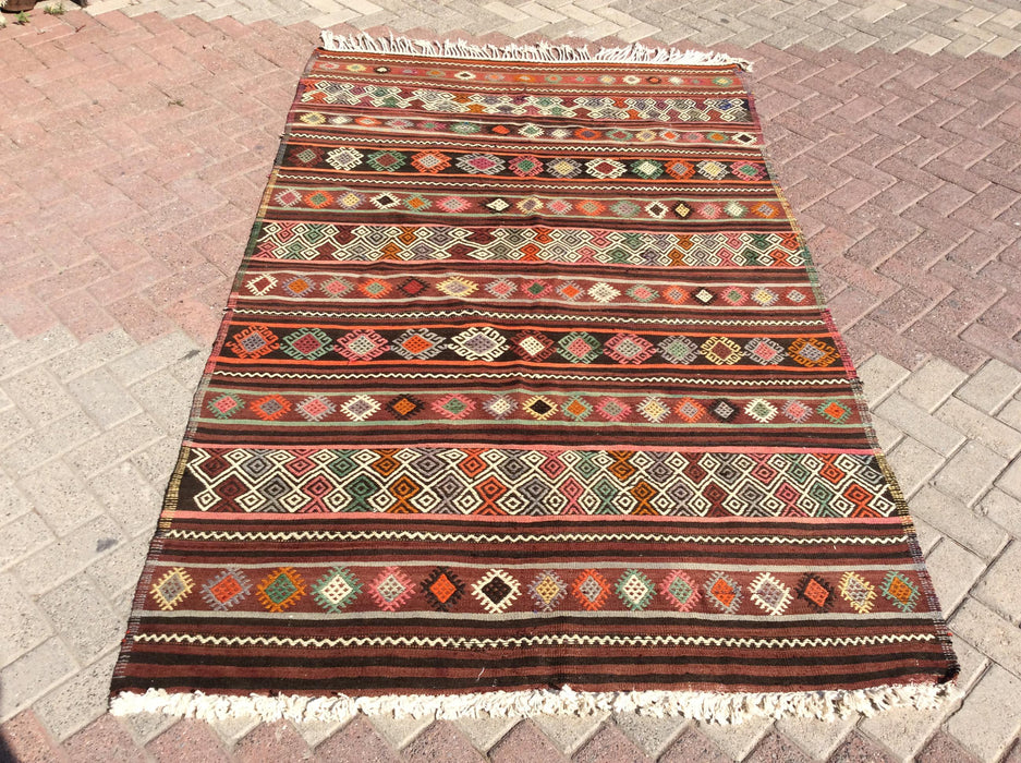 Turkish Kilim Rug Marie 132cm x 251cm Vintage Handcrafted