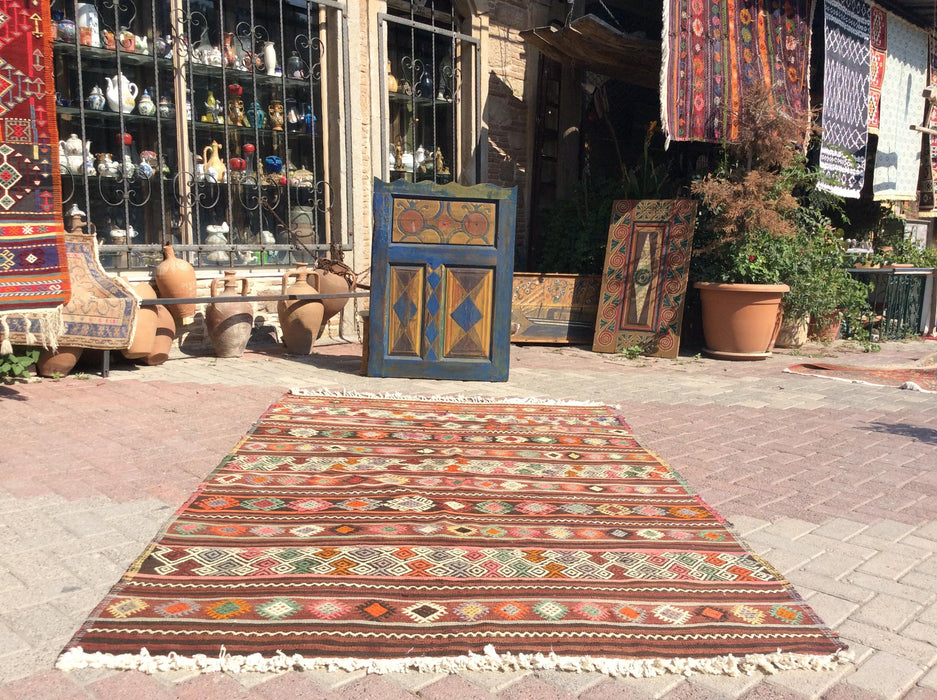 Turkish Kilim Rug Marie 132cm x 251cm Vintage Handcrafted