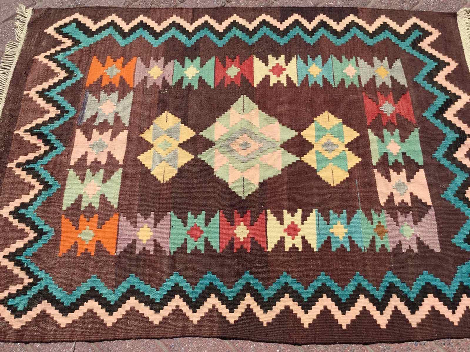 Turkish Kilim Rug Mateo 91x129 cm Vintage Handcrafted Art