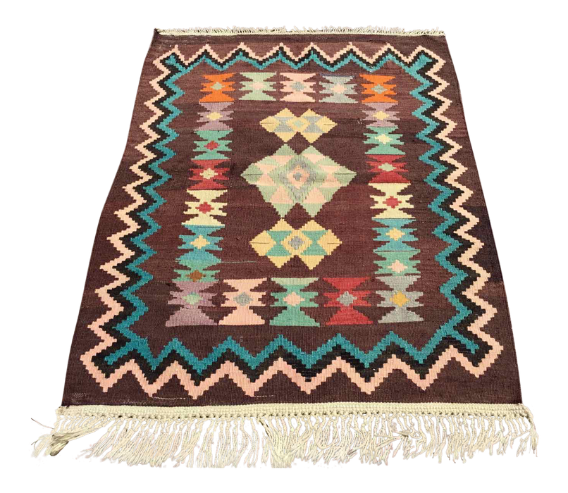Turkish Kilim Rug Mateo 91x129 cm Vintage Handcrafted Art