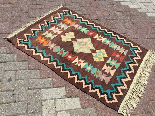 Turkish Kilim Rug Mateo 91x129 cm Vintage Handcrafted Art