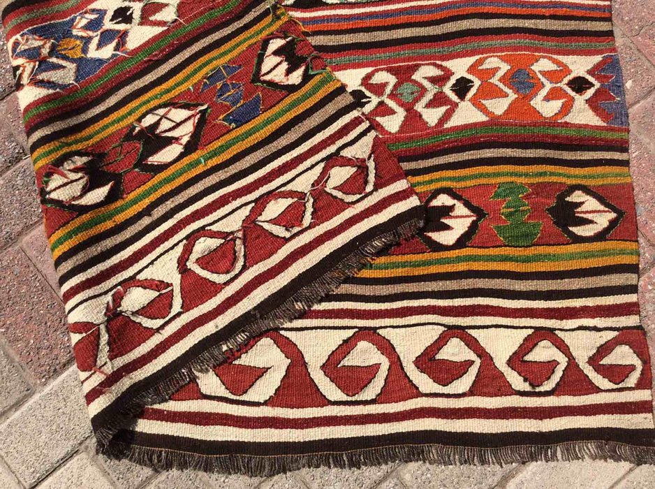 Turkish Kilim Rug Nadia 129cm x 297cm Vintage Wool