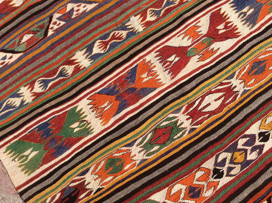 Turkish Kilim Rug Nadia 129cm x 297cm Vintage Wool