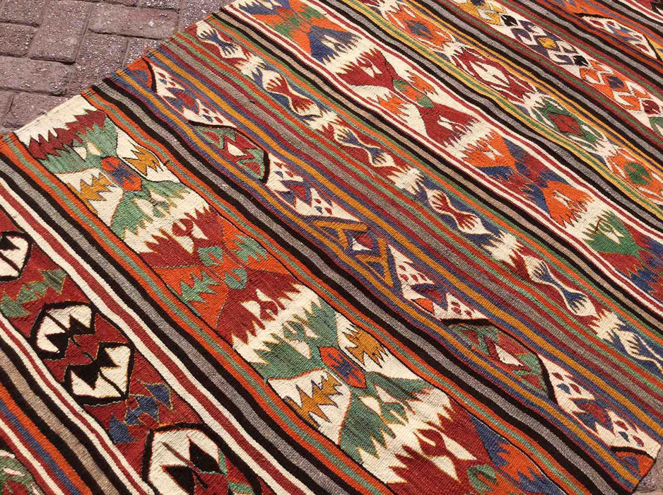 Turkish Kilim Rug Nadia 129cm x 297cm Vintage Wool