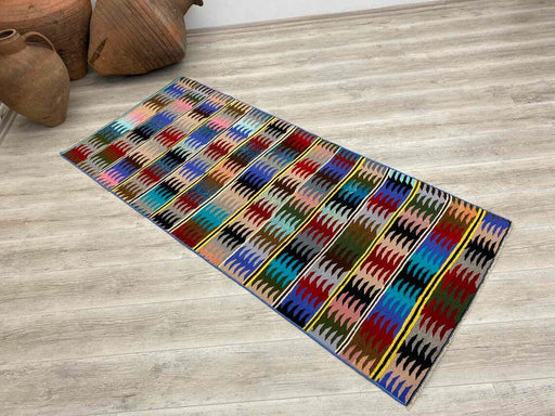 Turkish Kilim Runner Rug 205cm x 89cm Vintage Home Decor
