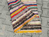 Turkish Kilim Runner Rug 214cm x 92cm Vintage Handwoven