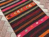 Turkish Kilim Runner Rug 236Cm X 80Cm Vintage Design