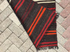 Turkish Kilim Runner Rug 331 Cm X 82 Cm Vintage Stripe Design