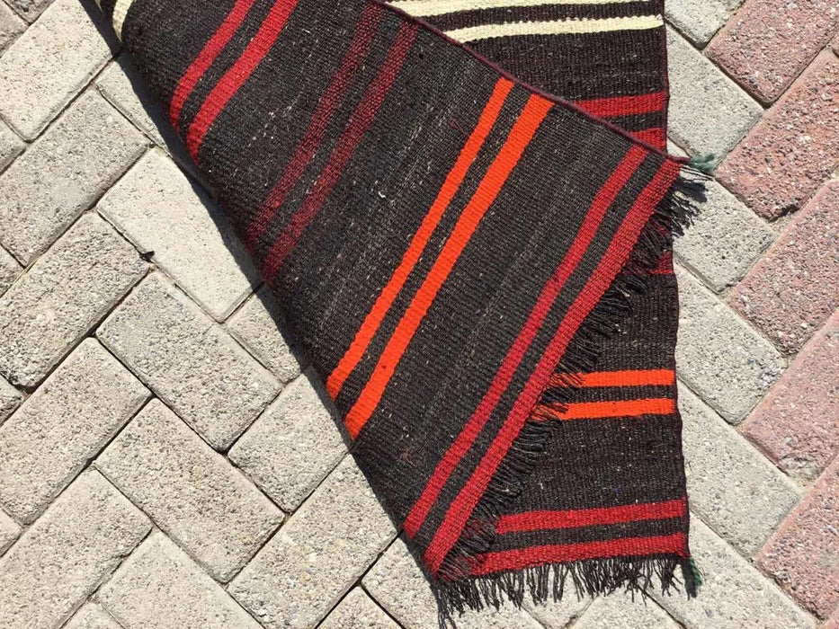 Turkse Kelim Runner Rug 331 Cm X 82 Cm Vintage Streepontwerp