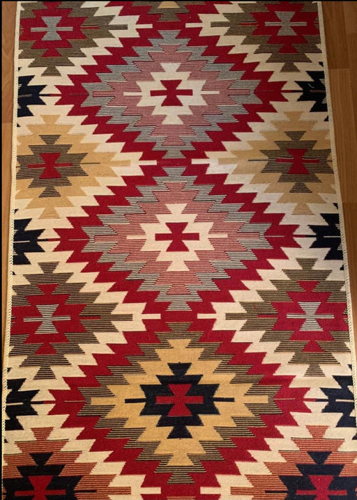 Turkish Kilim Runner Rug 81cm x 201cm Reversible Design