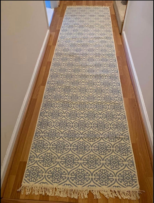 Turkish Kilim Runner Rug 81cm x 305cm Reversible Design