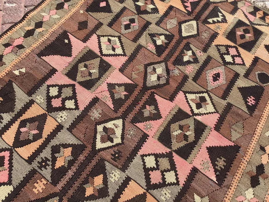 Turkish Kilim Tapestry Nasir 140cm x 348cm Vintage Rug