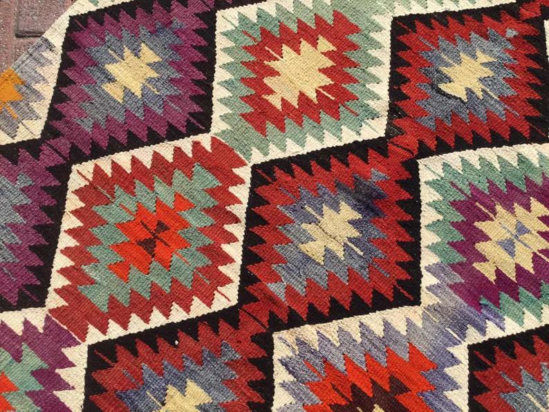 Turkkilainen Kilim Vintage -matto 250cm x 131cm Käsinkudottu Ainutlaatuinen