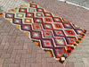Turkish Kilim Vintage Rug 250cm x 131cm Handwoven Unique
