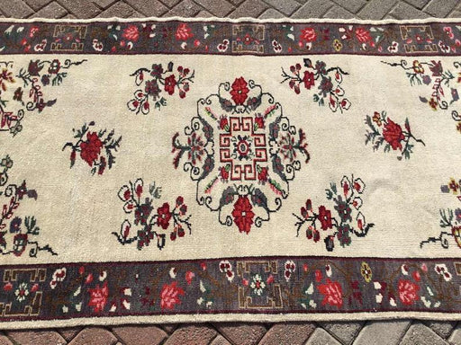 Turkish Oushak Area Rug 224cm x 121cm Handmade Antique