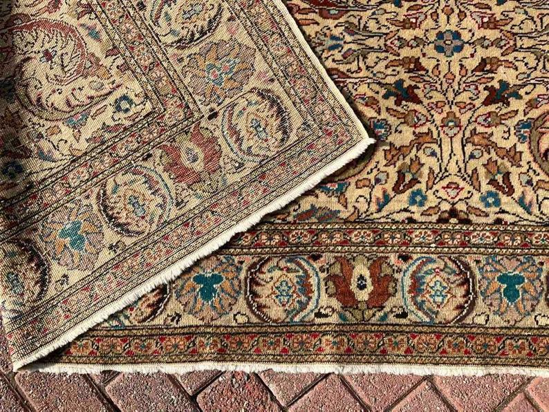 Turkish Oushak Hand Knotted Area Rug 293cm x 193cm