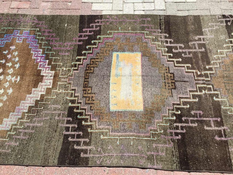 Turkish Oushak Hand Knotted Area Rug 301cm x 137cm