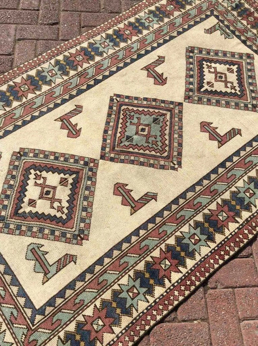 Turkish Oushak Rug 196cm x 118cm Hand Knotted Antique
