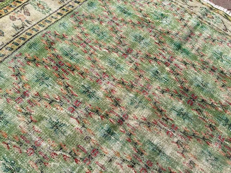 Turkish Oushak Rug 258cm x 189cm Handmade Vintage
