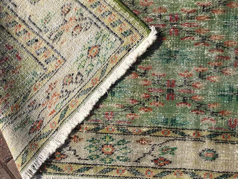 Turkish Oushak Rug 258cm x 189cm Handmade Vintage