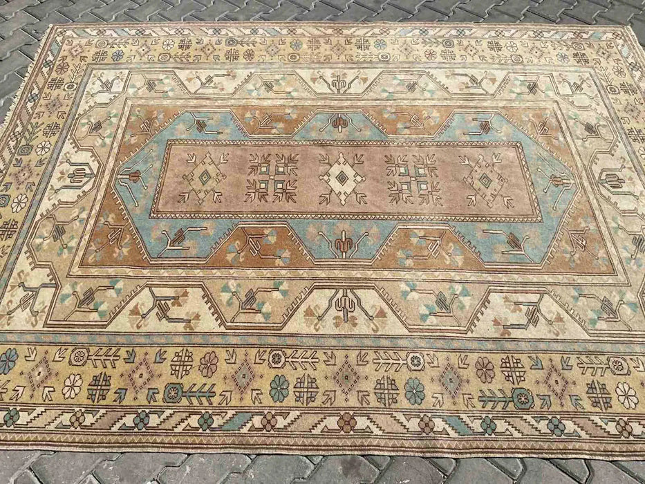 Turkish Oushak Rug 279cm x 203cm Antique Hand Knotted