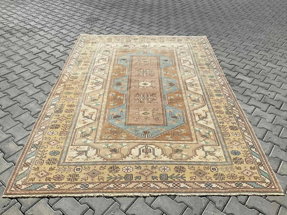 Turkish Oushak Rug 279cm x 203cm Antique Hand Knotted