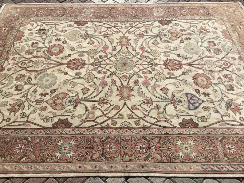 Turkish Oushak Rug 300cm x 219cm Handmade Antique
