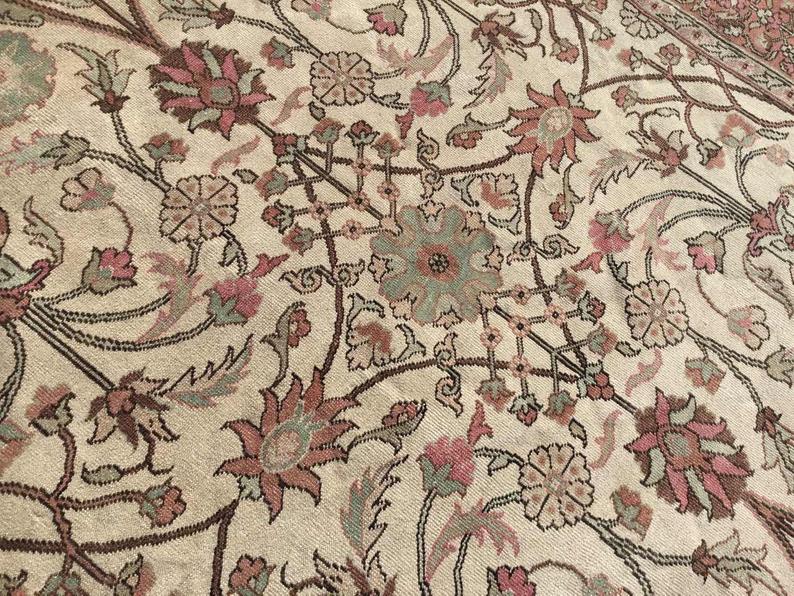 Turkish Oushak Rug 300cm x 219cm Handmade Antique