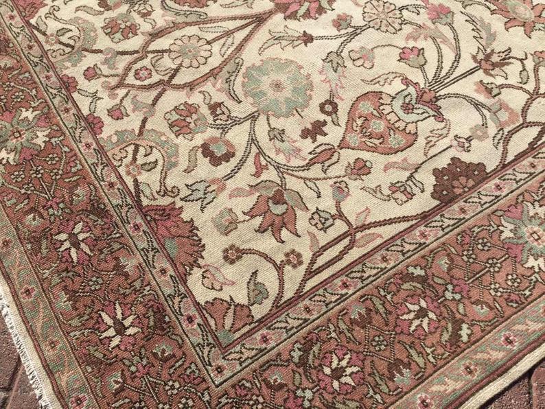 Turkish Oushak Rug 300cm x 219cm Handmade Antique