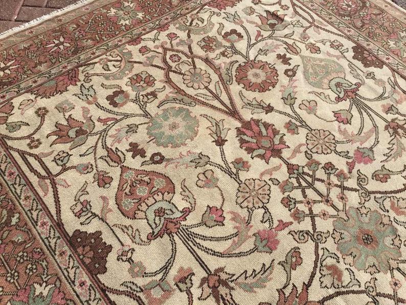 Turkish Oushak Rug 300cm x 219cm Handmade Antique