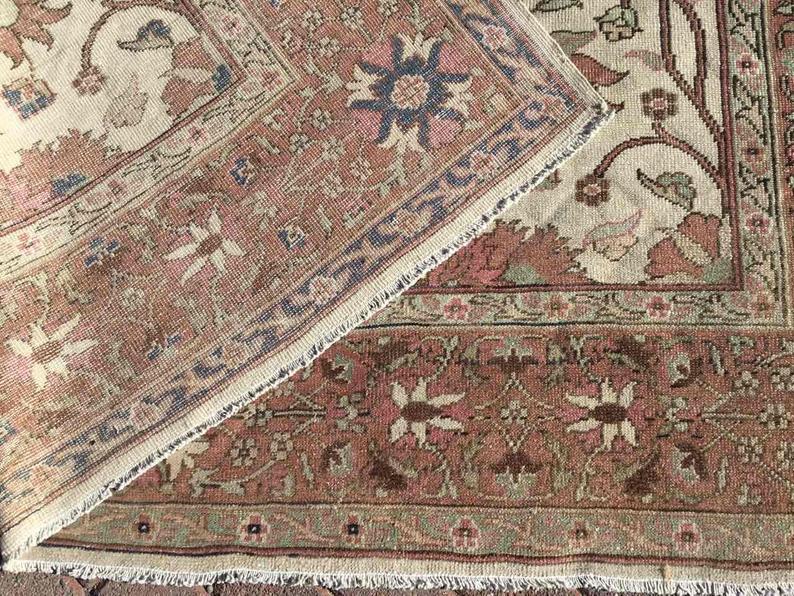 Turkish Oushak Rug 300cm x 219cm Handmade Antique