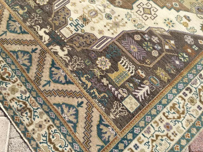 Turkish Oushak Rug 306cm x 170cm Hand Knotted Antique