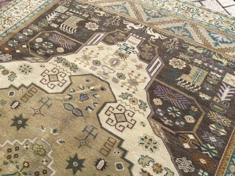 Turkish Oushak Rug 306cm x 170cm Hand Knotted Antique