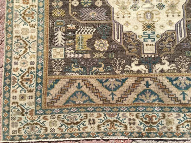 Turkish Oushak Rug 306cm x 170cm Hand Knotted Antique
