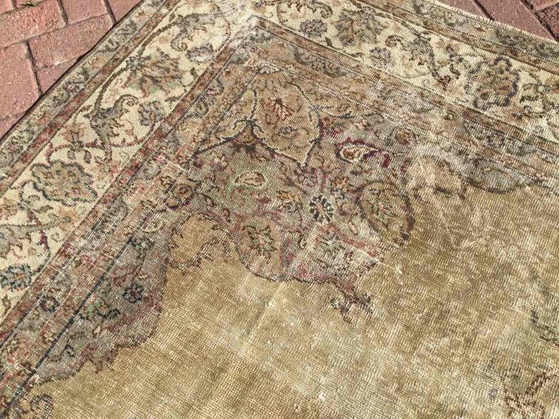 Turkish Oushak Rug 355cm x 262cm Antique Handmade 1930s