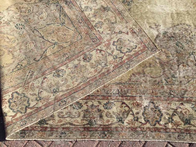 Turkish Oushak Rug 355cm x 262cm Antique Handmade 1930s