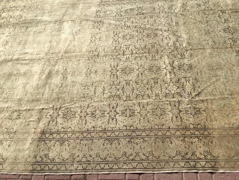 Turkish Oushak Rug 361cm x 250cm Antique Hand Knotted